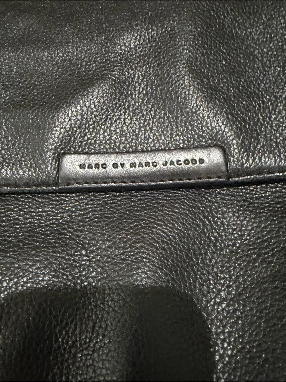 Marc By Marc Jacobs All Leather Black Messenger Bag in Excellent Condition